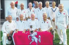  ??  ?? The triumphant Kent team with Graham Brown, back third left, and Tony Mitchell, back second right