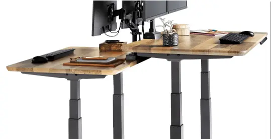  ??  ?? The Vari Electronic Standing Desk comes in a variety of finishes.
