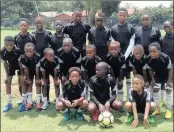  ??  ?? HOPEFUL: Soweto United Star Soccer Academy pray that a Good Samaritan will make their dream to go and play in a Norway Cup end of July come true.