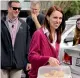  ?? —AFP ?? Labour Leader Jacinda Ardern arrives with scones as she visits Labour Election Day volunteers.