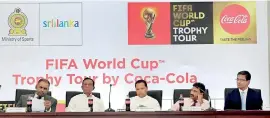  ??  ?? When the arrival of the FIFA World Cup was announced - File pic