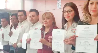  ?? CORTESÍA. ?? La candidata electa de Atizapán, Ruth Olvera, presentó un anteproyec­to para derogar la Ley Laboral.