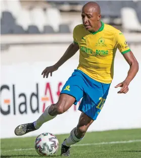  ?? /Gallo Images ?? Khuliso Mudau of Mamelodi Sundowns during their Dstv Premiershi­p match against TS Galaxy.