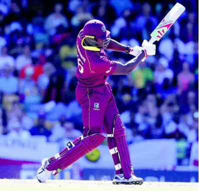  ?? AP ?? West Indies’ batsman Carlos Brathwaite.
