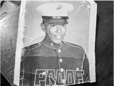  ??  ?? A family photo of Waller during his service in Marines, circa 1968.