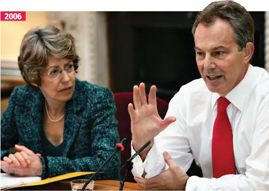  ?? ?? 2006
Ghost from the past: The then health secretary Patricia Hewitt at a Downing St meeting with Labour prime minister Tony Blair