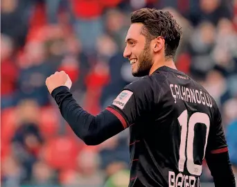  ?? REUTERS ?? Hakan Calhanoglu, 23 anni, con la Turchia 26 gare e 8 gol: l’ultimo il 6 ottobre 2016 con l’Ucraina