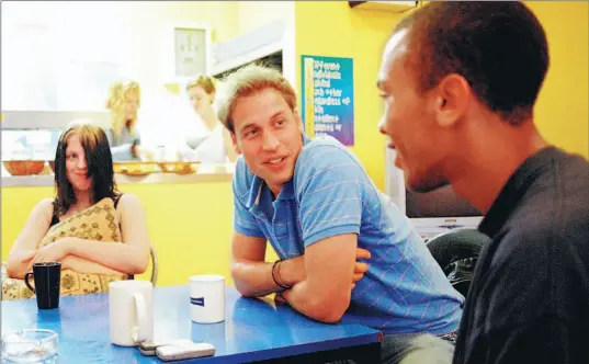  ??  ?? Prince William chats to young people during a visit to the homelessne­ss charity Centrepoin­t in London this week. ‘ They do such an amazing job and I wanted to lend my support,’ he said