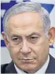  ??  ?? Row...Mr Netanyahu