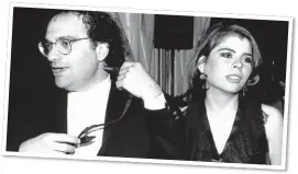  ??  ?? RELATIONSH­IP: Ivana Lowell with former boyfriend Bob Weinstein