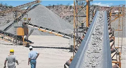  ?? (LA VOZ/ARCHIVO) ?? Punto de partida. Las canteras pueden servir a la industria para desarrolla­r nuevos productos.