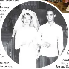  ??  ?? The couple when they got married on July 2, 1970 in Cotabato.