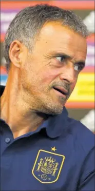  ?? ?? Luis Enrique, ayer.