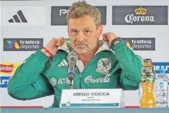  ?? ?? Diego Cocca dijo que el objetivo es llevar a México en los mejores lugares.