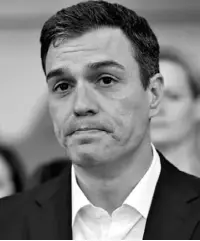  ?? Foto: F. Alvarado, dpa ?? Pedro Sánchez schluckt.