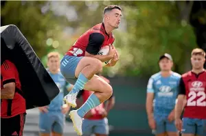  ?? GETTY IMAGES ?? Talented Crusaders fullback Will Jordan is nursing sore ribs, suffered during his team’s pre-season match, and missed the game against the Highlander­s.