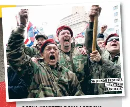  ??  ?? sa jednog protesta „hrvatskih branitelja“