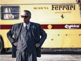  ?? NEON / TNS ?? Adam Driver as sports car magnate Enzo Ferrari in “Ferrari.”