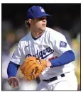  ?? ?? Gavin Stone, a 25-year-old rookie righthande­r for the Los Angeles Dodgers from Lake City, had a 6 2/3-inning, 2 run, 5-hit effort for the best start of his brief career Saturday against The San Diego Padres. (AP/Jayne-Kamin-Oncea)