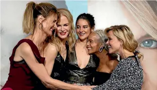  ?? REUTERS ?? Big Little Lies cast members Laura Dern, Nicole Kidman, Shailene Woodley, Zoe Kravitz and Reese Witherspoo­n.