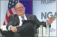  ?? AP/JOSE LUIS MAGANA ?? speaks Saturday during the National Governors Associatio­n meeting in Washington. Maryland Governor Larry Hogan