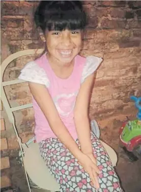  ??  ?? Víctima. Sheila Ayala (10) estuvo desapareci­da durante cuatro días.