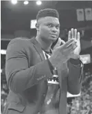  ?? KYLE TERADA/USA TODAY SPORTS ?? No. 1 overall NBA draft pick Zion Williamson hasn’t played a regularsea­son game for the Pelicans.