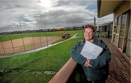  ?? WARWICK SMITH/STUFF ?? Manawatu¯ Softball Associatio­n chairwoman Alison Kensington, at the soon-to-be-upgraded Colquhoun Park.