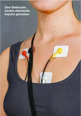 ?? ?? Über Elektroden werden elektrisch­e Impulse gemessen