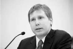  ??  ?? Bitcoin investor Barry Silbert speaks at a New York State Department of Financial Services (DFS) virtual currency hearing in the Manhattan borough of New York. — Reuters photo