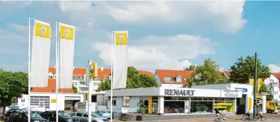  ??  ?? Ein Ort mit viel Historie: Vor 90 Jahren wurde hier – an der Haunstette­r Straße 251 – Auto Reichhardt gegründet. Mittlerwei­le wird der Familien betrieb in dritter Generation geführt.
