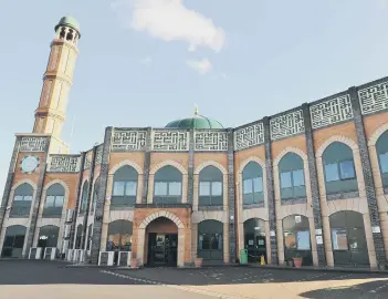  ??  ?? The Faizen e Madina Mosque in Peterborou­gh