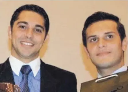  ?? ARCHIVO ?? Braulio Venegas, expresiden­te de Incop, y Francisco Montes Fonseca, en el 2013, tras ganar un concurso internacio­nal de arbitraje comercial en México. Ellos estudiaron Derecho juntos, en la UCR.