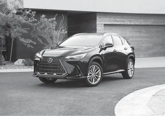  ?? LEXUS PHOTOS ?? Even if the redesigned 2022 Lexus NX doesn’t initially seem dramatical­ly different, it most certainly is.