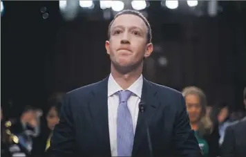  ?? EFE ?? Mark Zuckerberg, fundador y presidente de Facebook.