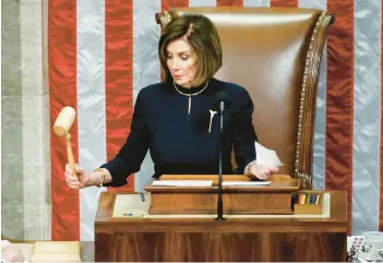  ?? PATRICK SEMANSKY/AP 2019 ?? Nancy Pelosi announced she will not seek a Democratic leadership position in the new Congress.