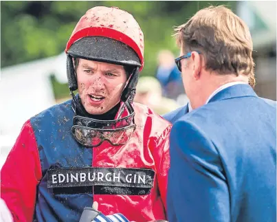  ?? Picture: Fraser Band. ?? Derek Fox, one of the three jockeys handed 10-day bans by the stewards after an inquiry into their failure to pull up after the ‘stop race’ flag was deployed.