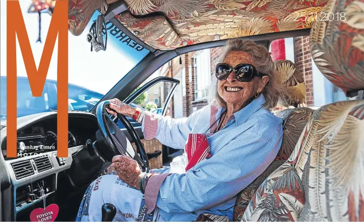  ?? Pictures: Supplied ?? Julia Albu inside her 1997 Toyota Conquest named Tracy. Sunday Times MOTORING