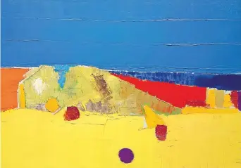  ??  ?? Nicolas de Staël (1914-1955),
Agrigente (1953): è uno dei quadri dipinti dall’artista durante un viaggio in Sicilia