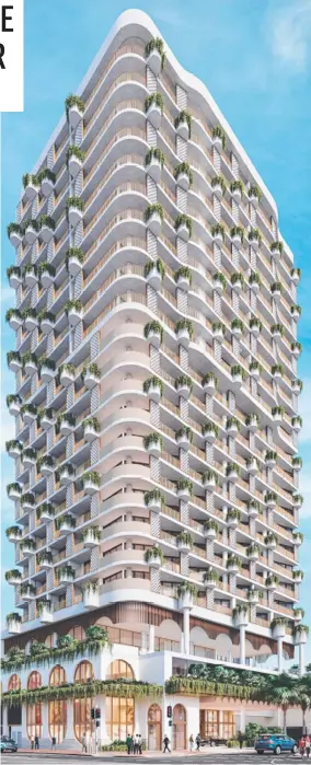  ?? ?? Artist’s impression of The Collective tower at Palm Beach.