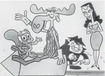  ?? CBS ?? “The Bullwinkle Show” was a spinoff of “Rocky and His Friends.”