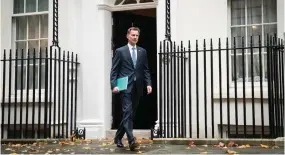  ?? ?? Chancellor Jeremy Hunt made the announceme­nt yesterday