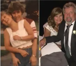  ?? PRIVATFOTO­S ?? Kimberley Dean og Ron Palmer var kaerester i gymnasiet, men gik fra hinanden. 37 år senere er de blevet gift.