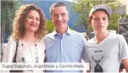  ??  ?? Zugey Segundo, Jorge ía y Camilo Mejía.