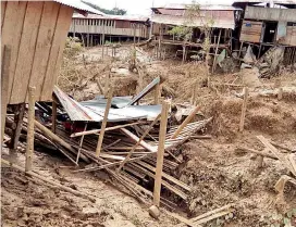  ?? FOTO ?? Uno de los más afectados es el Alto Baudó. Hay cerca de 16.000 afectados por las lluvias.