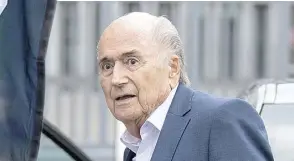  ?? AP ?? SEPP BLATTER is recovering from a heart surgery.