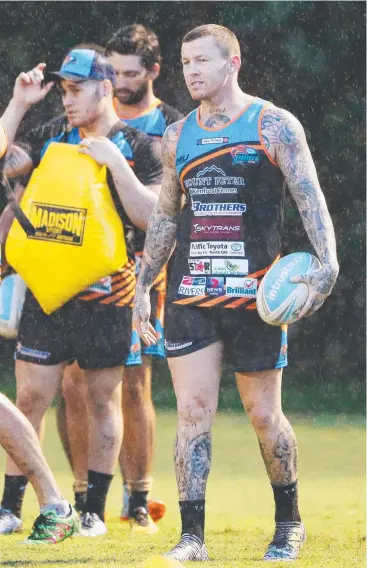  ?? Picture: BRENDAN RADKE ?? GAME ON: Todd Carney and the Northern Pride will play their 2018 Intrust Super Cup opener against Wynnum-Manly at Barlow Park from 6pm on Saturday night.