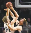  ?? Ethan Miller / Getty Images ?? St. Mary’s center Jock Landale had 22 points and 10 rebounds. He made 8 of 12 field goal tries against BYU.