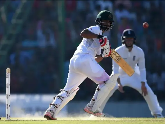 ?? (Getty Images) ?? Tamim Iqbal hit 78 for Bangladesh in Chittagong