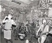  ?? COURTESY OF MICHELLE GONZALES ?? The band Spitboy plays in 1992 at 924 Gilman Street, the club that was an unofficial home to the East Bay punk scene.